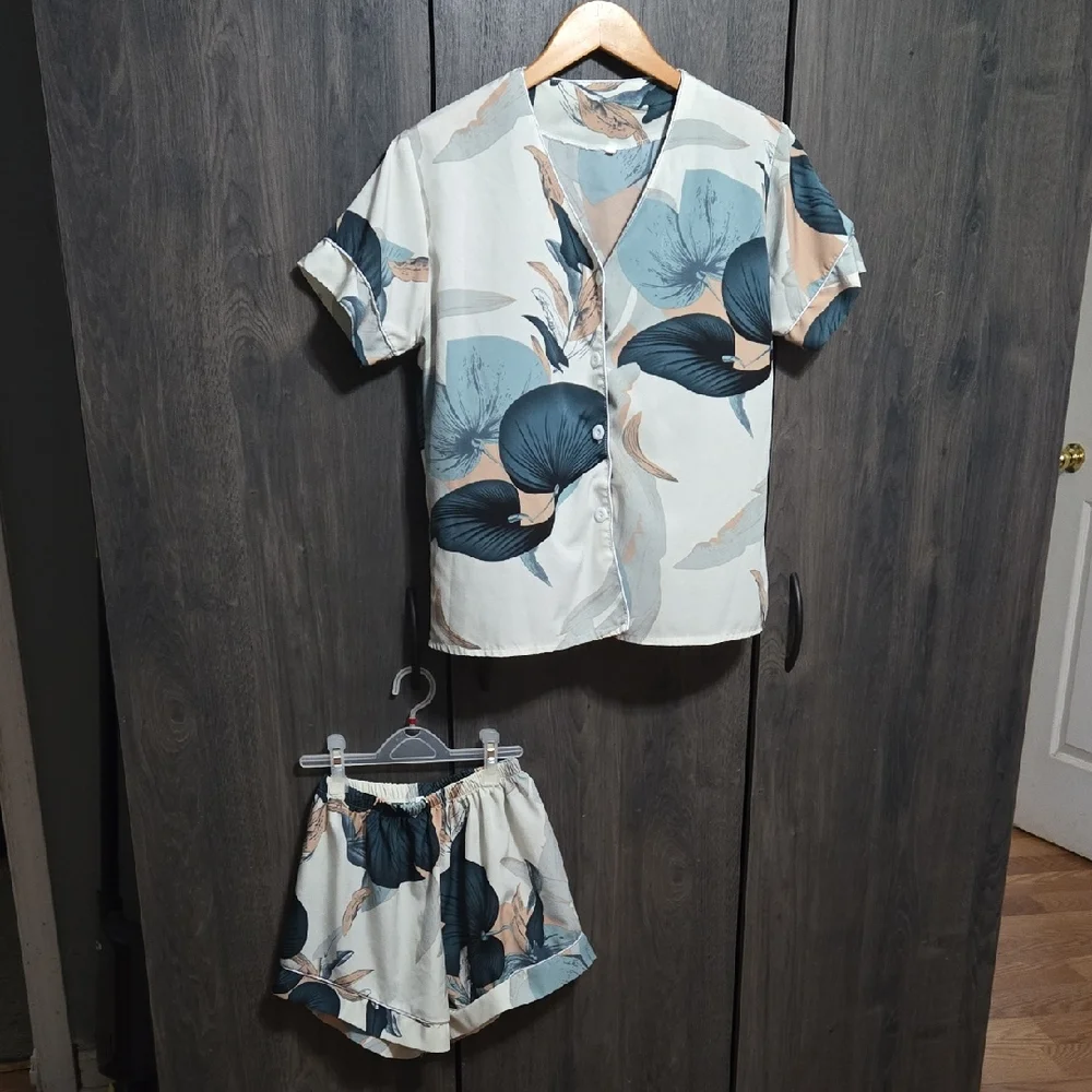 Floral Print Pajama Set